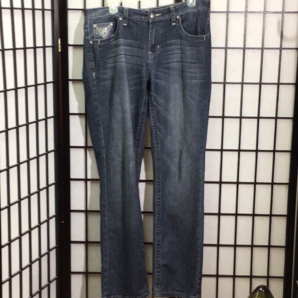 Earl Jeans Stitched & Gems Size 10 NWOT
